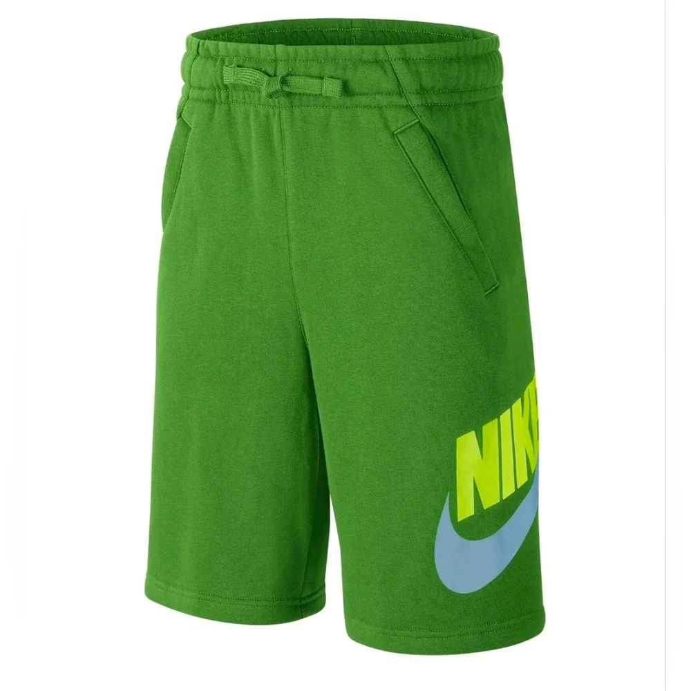 💚🔹️Nike 🔹️CK0509-377 Sportswear Club Fleece Chlorophyll Sweat Shorts Boy's XL